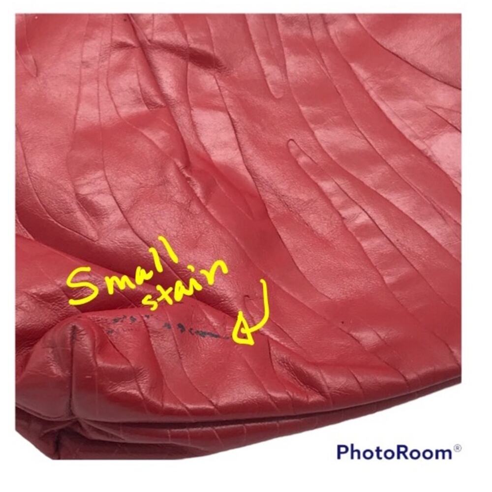 STYLECRAFT Vintage Textured Red Clutch Bag - Picture 6 of 6